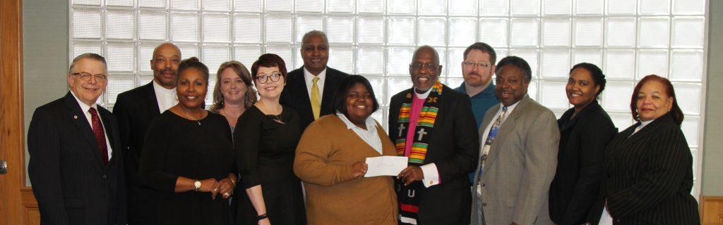 Bishop Marvin Frank Thomas Sr. donates to Campbellsville University.